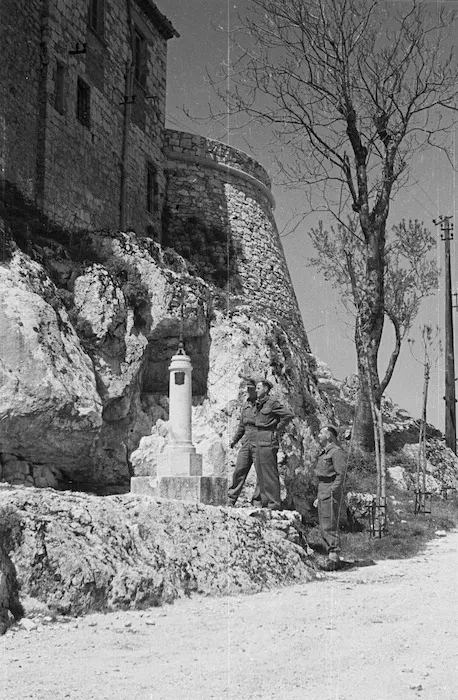 New Zealand front-line troops, on leave at Rest Camp Campobasso, Italy, during World War II - Photograph taken by George Bull
