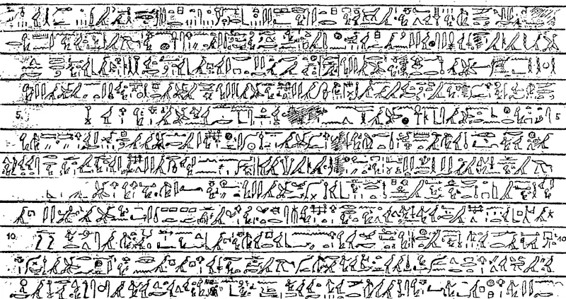 Professor W. Max Mueller has recently taken a deep interest in the collecting of tho love poem 3 of Ancient Egypt. The one repro duced here was composed 4000 years ago. The hieroglyphics tell the old, old story in language which, when translated, is found to possess the true ring of poesy. (Otago Witness, 23 November 1899)