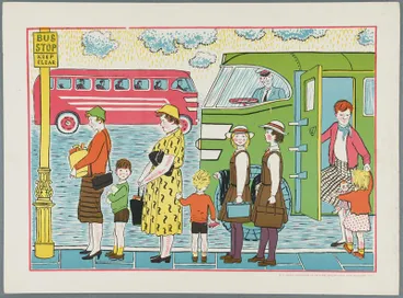 Image: Catching a bus [poster]