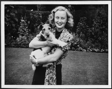 Image: Joyce Phillips and dog