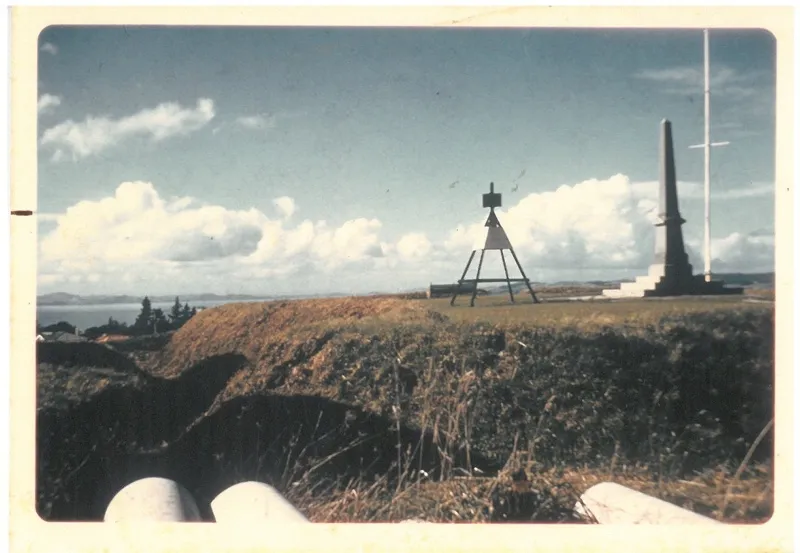 Stockade Hill and trench.