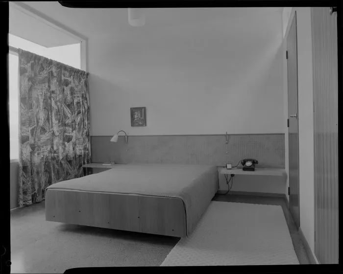Bedroom interior, Winkler house, Wellington