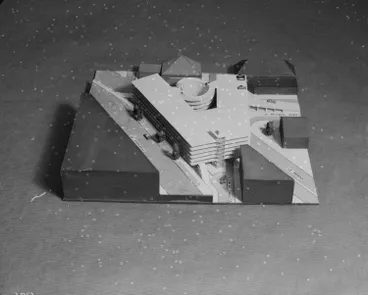 Image: Model of a proposed carpark in Fanshawe Street, 1954