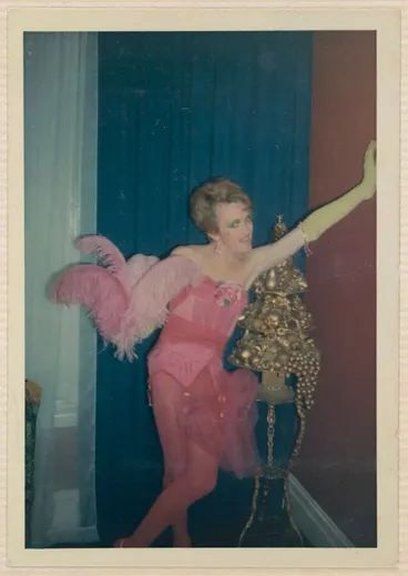 Image: Drag performer. From Johnny Croskery’s photograph album 1960-1980