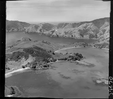 Image: Rawhiti Point, view of Hauai and Oke Bays with farmland and buildings, Bay of Islands, Northland