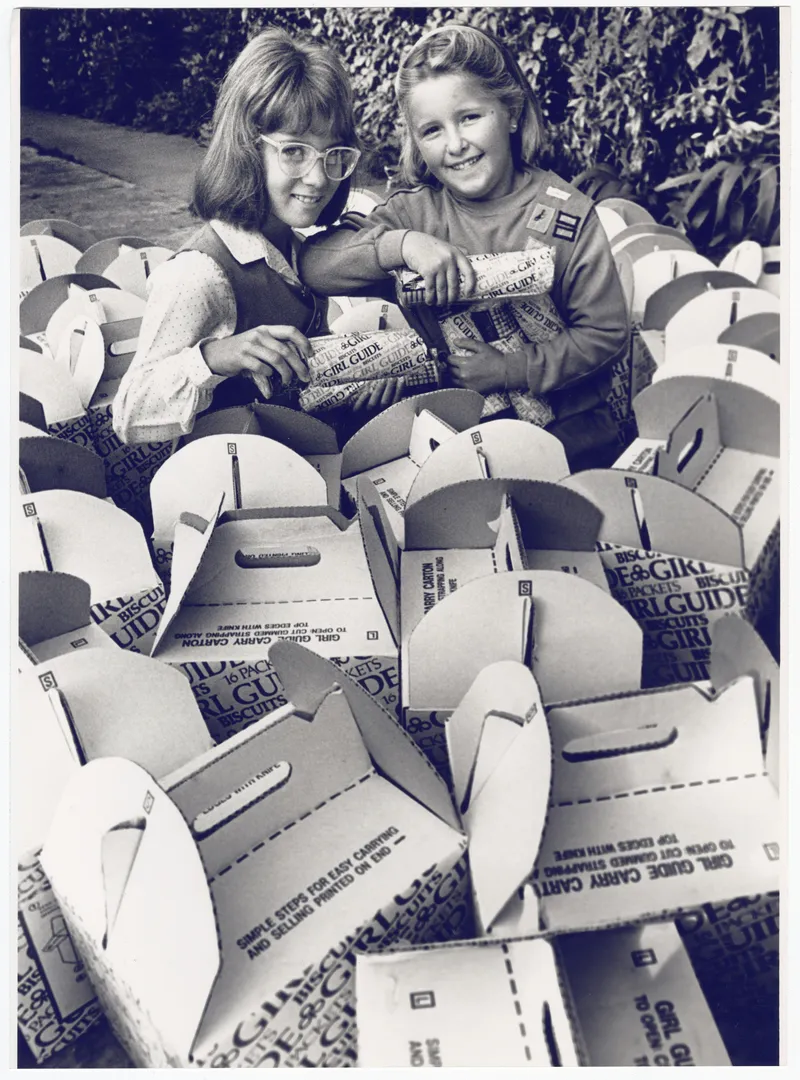 Packing Girl Guide Biscuits
