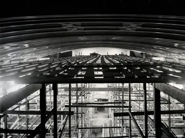 Image: Interior Construction of Dunedin Town Hall