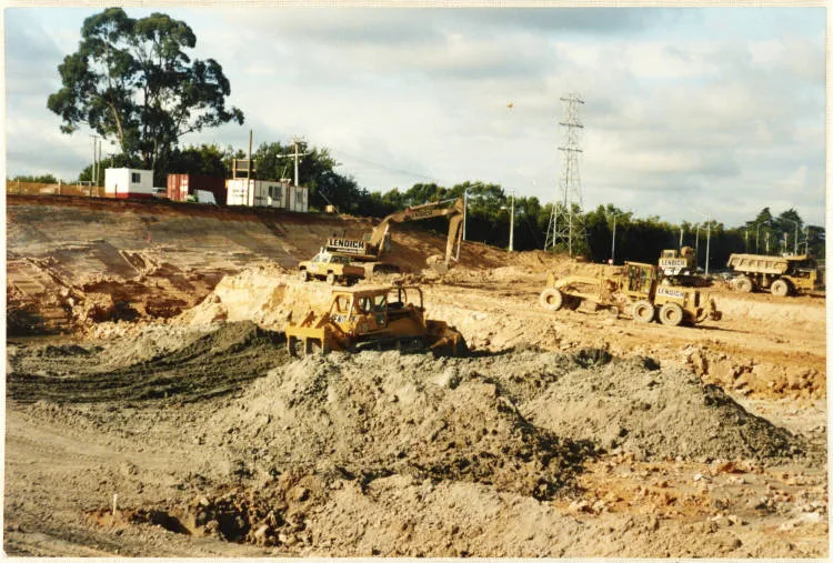 Westgate Shopping Centre development earthworks, Massey, 1994