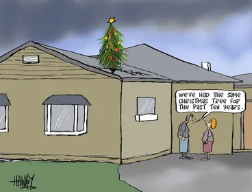 Image: Hawkey, Allan Charles, 1941- :'We've had the same Christmas tree for the past ten years' 7 December 2012