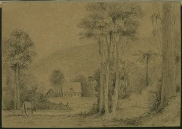 Image: Swainson, William, 1789-1855 :[Hawkshead, Hutt Valley home of William Swainson. 184-]