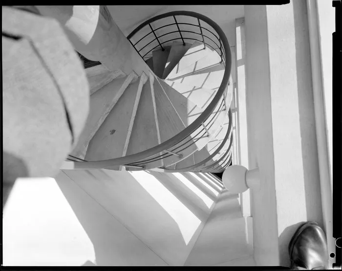 Staircase in Clifton Towers, a block of flats in Wellington