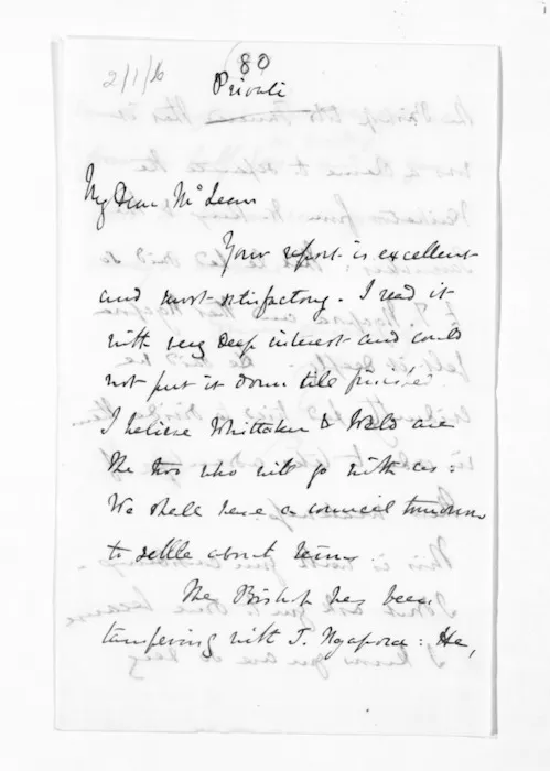 Inward and outward letters - Sir Thomas Gore Browne (Governor)