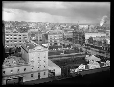 Image: Central Auckland from Firths Wharf, Quay Street, 1903