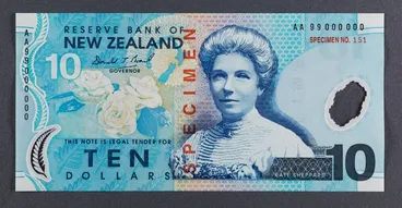 Image: Reserve Bank of New Zealand 2000 Ten Dollars Sixth Series