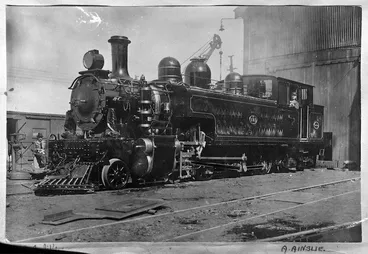 Image: Ww Class steam locomotive NZR 131, 4-6-4T type, Petone Workshops