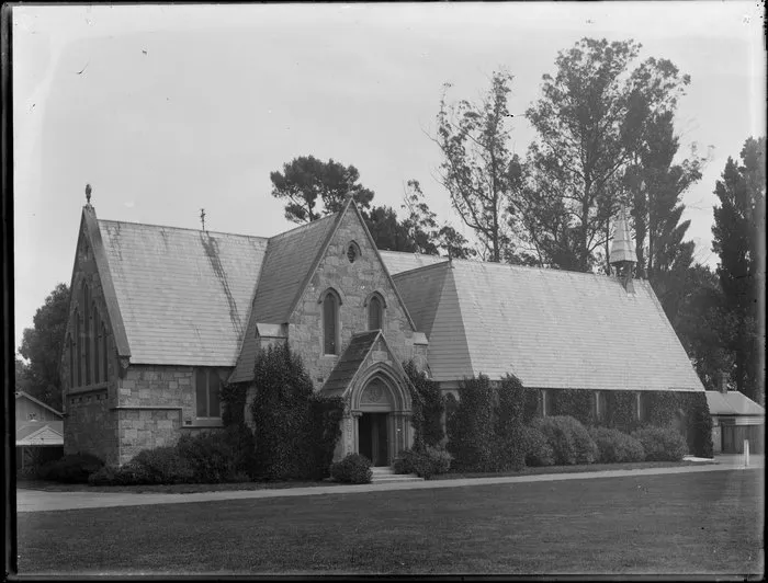 Exterior view of chapel, Christ's College, Christchurch