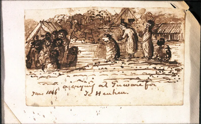 [Taylor, Richard], 1805-1873 :A crying at Tuware for Te Heuheu. June 1846.