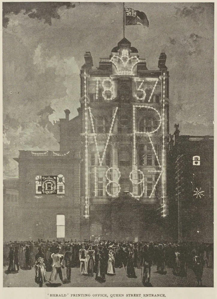 Herald Printing Office, Queen Street entrance