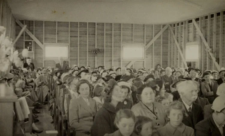 Presbyterian church hall, Waiuku, 1954.