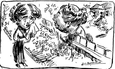 Image: A MEAN STEAL. Neighbour: My ! My ! So the story is true then, and your husband has really eloped with the servant girl ? %~��Deserted wife {weeping) : Yes and she was the best girl I ever had, too��� a perfect lovely cook, and so quiet and respectful. Dear knows lohere I'll be able to get another. (Observer, 25 March 1911)