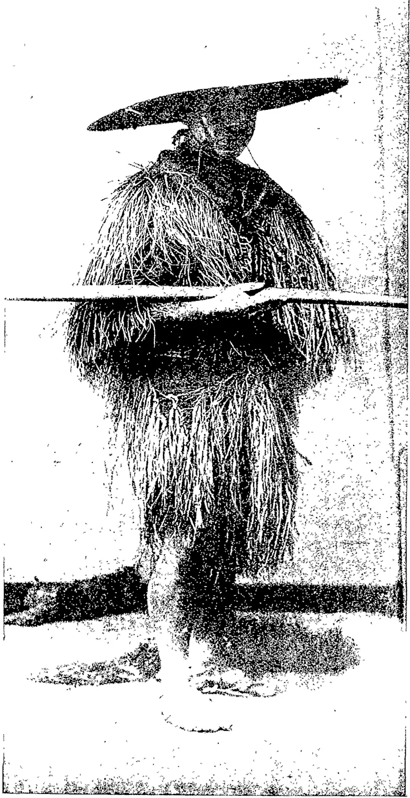 SCRAPS FROM A PRO.'S PHOTO ALBUM: A JAPANESE COOLIE. —Kindly lent by Mr W. S. Percy. (Otago Witness, 12 September 1900)