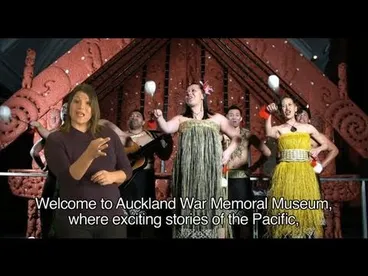 Image: NZ Sign Language Visitor Info - Auckland Museum