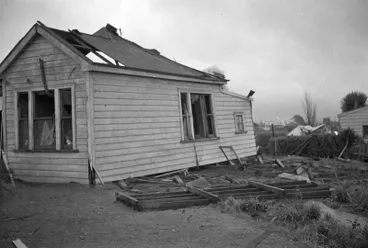 Image: Building destroyed by Frankton tornado