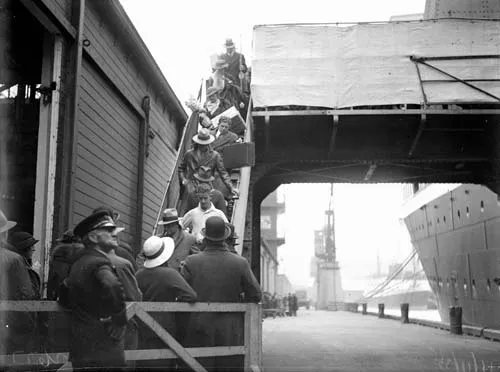 Immigrants arriving in Wellington