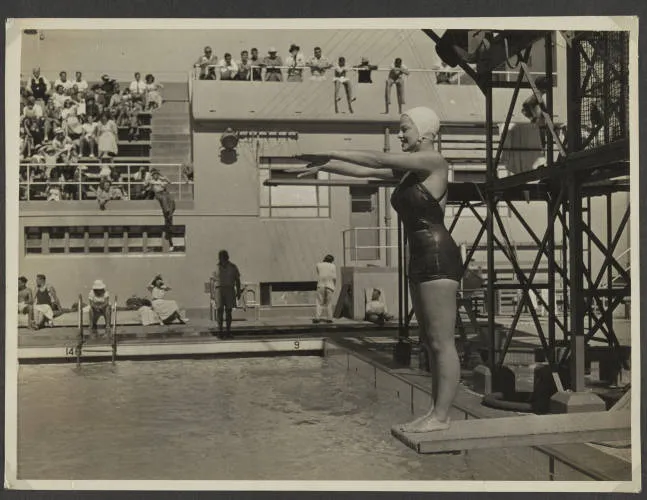 British Empire Games, Diving, Newmarket Olympic Pool, 1950