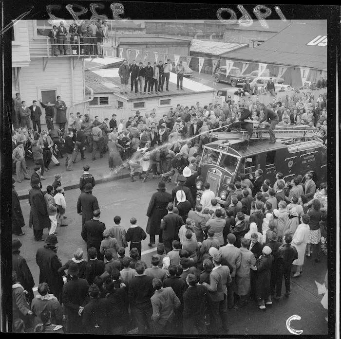 Centre of a disturbance/brawl/riot at the Hastings Blossom Festival
