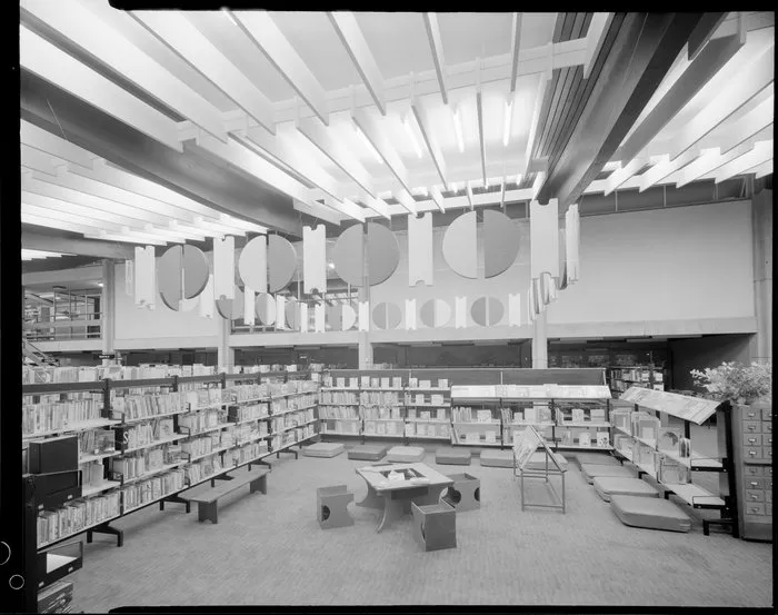 Public library, interior, Gisborne