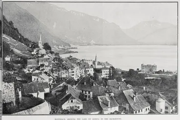 Image: Montreux, showing the Lake of Geneva in the background