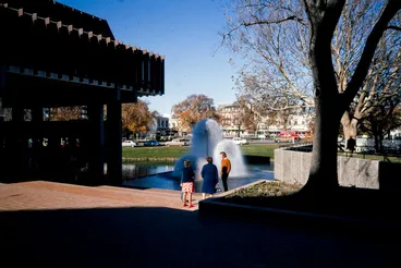 Image: Christchurch Town Hall, water fountain