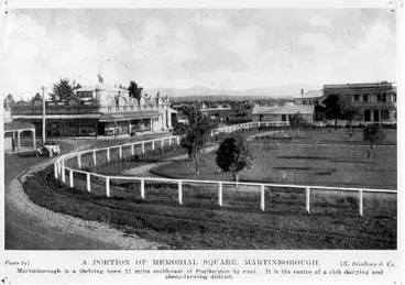 A portion of Memorial Square, Martinborough Image: A portion of Memorial Square, Martinborough