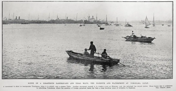 Scene of A Disastrous Earthquake And Tidal Wave