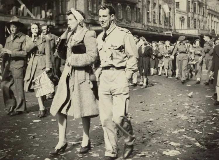 Victory celebrations, Auckland, 1945