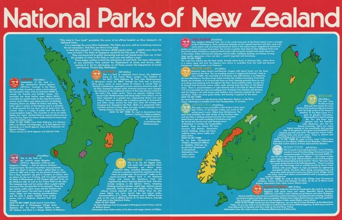 National parks of New Zealand.