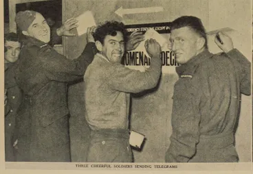 Image: New Zealand’s fighting soldiers return from North Africa on extended leave