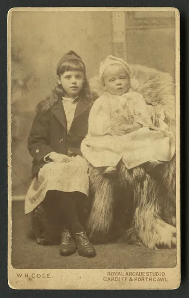 Image: Cole, W H fl 1800s :Portrait of two unidentified children