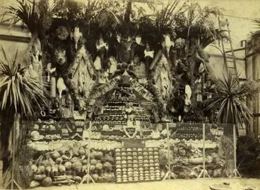 Image: Waimate County's produce display at an Agricultural and Pastoral show