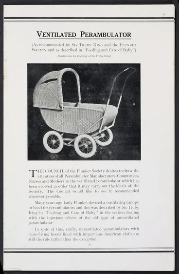 Image: Leaflet, "Ventilated Perambulator"