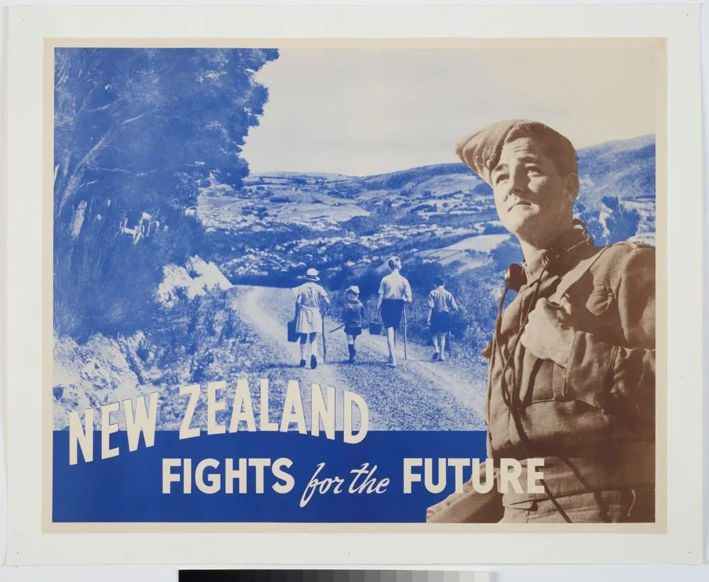 Poster, 'New Zealand Fights for the Future'