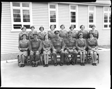 Image: Film negative: Burnham Nursing course, group of fifteen