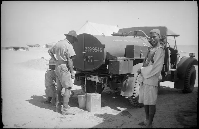 Water truck at Maadi Camp