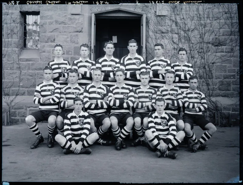 Film Negative: Christ's College 1st XV 1923