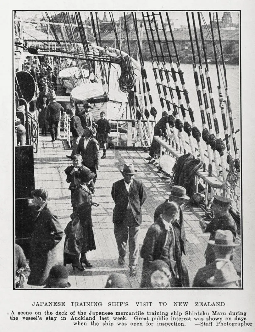 Japanese training ship's visit to New Zealand