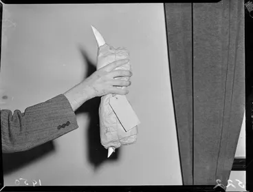 Image: Butchers' knives in post