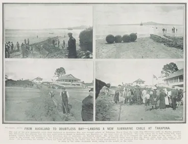 Image: From Auckland to Doubtless Bay - landing a new submarine cable at Takapuna