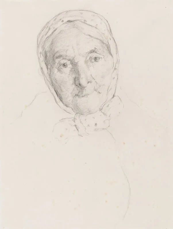 Study of Old Irish Woman