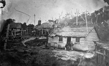 Image: [Photographer unknown] :The kaiki at The Neck of Stewarts Isle [1860s?]